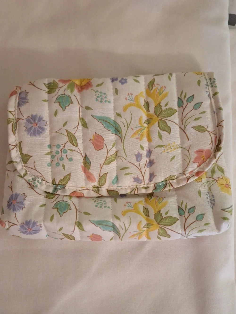 Floral Quilted Make-up Bag